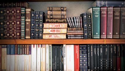 bookshelf with books